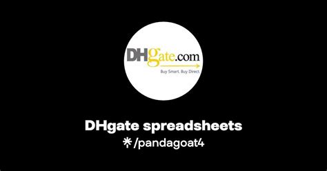 dhgate spreadsheet linktree